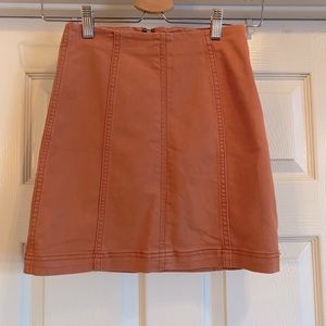 Free People Denim Mini Skirt